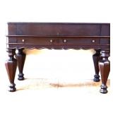 Vintage mahogany oversize spinet desk see pics