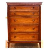 Vntg Henredon 5 drawer tall chest see photos