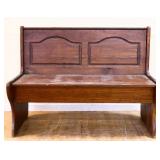 Vintage pine bench w/ lift up seat