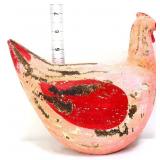 Painted wood 7in tall rooster