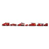 Lot of 6 metal fire related toys