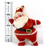 Vintage felt 3.5in Santa Claus Christmas ornament
