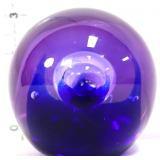 Cobalt & purple art glass paperweight