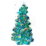 8in teal carnival Christmas tree
