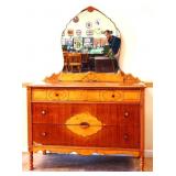 1920s 3 drawer dresser with mirror see photos