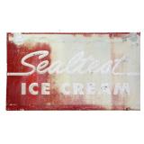 Vntg metal 48x27.5 Sealtest Ice Cream sign