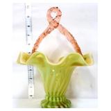 Walsh 1800s topaz rib optic basket