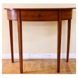 1 drawer demilune table