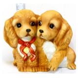 Homco porcelain 2 puppies figure
