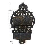 Vintage cast iron match safe