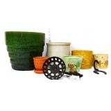 Mixed estate lot, inc flower pots