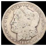 1887O Morgan silver dollar