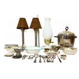 Mixed estate lot, inc silver plate ice bucket