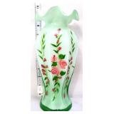 Fenton sierra mist green cased roses vase