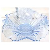 Vntg ice blue 11.5in bowl