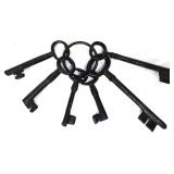 Set of cast iron keys