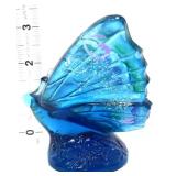 Fenton indigo blue iridescent butterfly figure