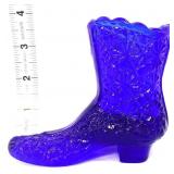 Fenton cobalt daisy & button boot