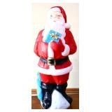 Vntg 32in Santa with present blow mold NO SHIP