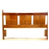 MCM wood headboard