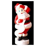 Vtg 43in Santa w/ list blow mold NO SHIP