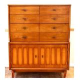 MCM 4 drawer 2 door tall chest