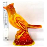Mosser sunset slag 5in cardinal bird figure