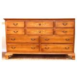 Vntg Hitchcock 10 drawer dresser