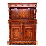 1920s blind china cabinet