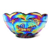 Mosser grape carnival 8.5in bowl