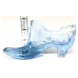 Fenton ice blue cabbage rose shoe