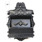 Vintage cast iron mailbox match safe