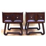Pair 1 drawer end tables see photos