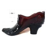 Fenton dark red shoe