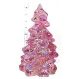 8in pink iridescent Christmas tree