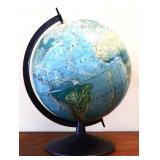 Vintage globe on metal stand