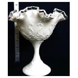 Fenton silver crest spanish lace 7in compote