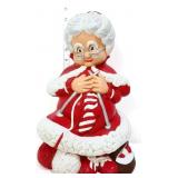 Vintage 14in sitting Mrs Claus figure