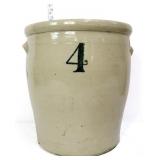 Vntg 4gal stone crock