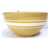 Vintage #12 white stripe mixing bowl