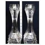 Set of Lead Crystal Candlesticks