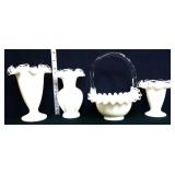 Lot of 4pcs of fenton silvercrest