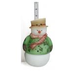 Fenton 7.5in snowman fairy lamp in org box