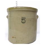 Vntg 5gal stone pickle crock