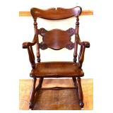 Vintage wood rocker see photos