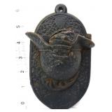 Vntg cast iron match safe