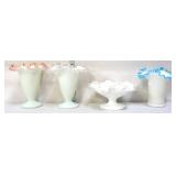 Lot of 4pcs of fenton crest glass