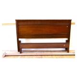 MCM full size bed with metal rails