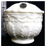 Fenton milk glass trinket box