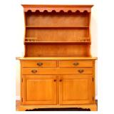 Vintage 2 piece farmhouse hutch see photos